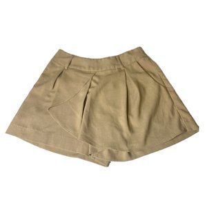 Ju's khaki Skort elastic waist size Small